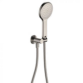 Fienza Kaya Hand Shower and Hook Round Plate - Brushed Nickel